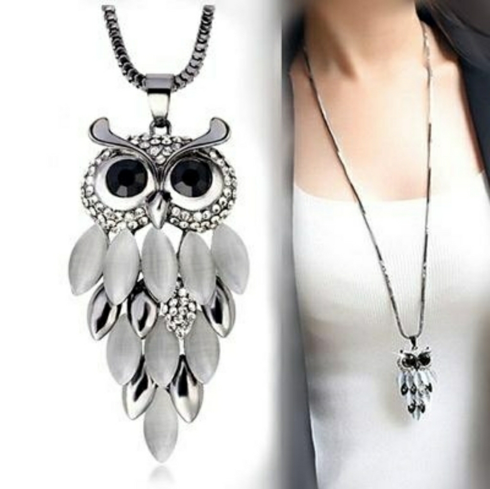 Bohemia Retro Owl Pendant Necklace